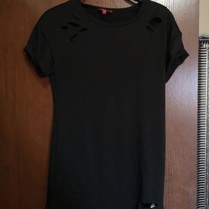 Guess Distressed T-shirt Dress